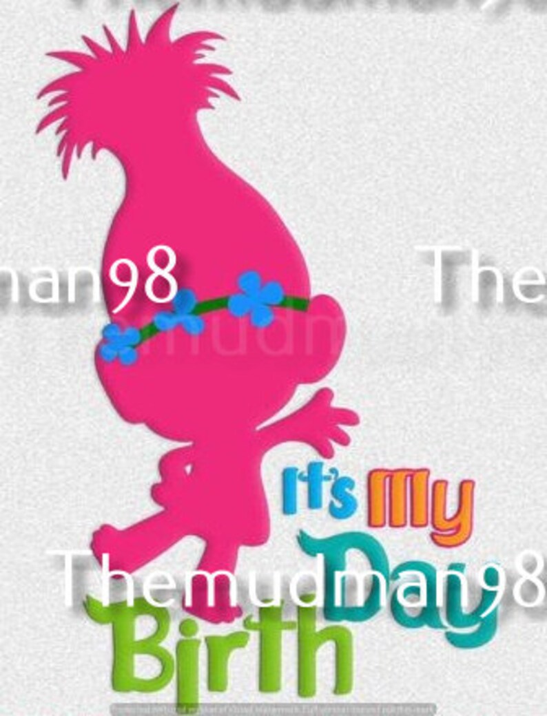 SVG Trolls Cricut Silhouette