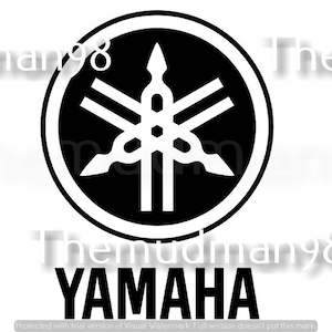 Pegatina logo de Yamaha Motor VII