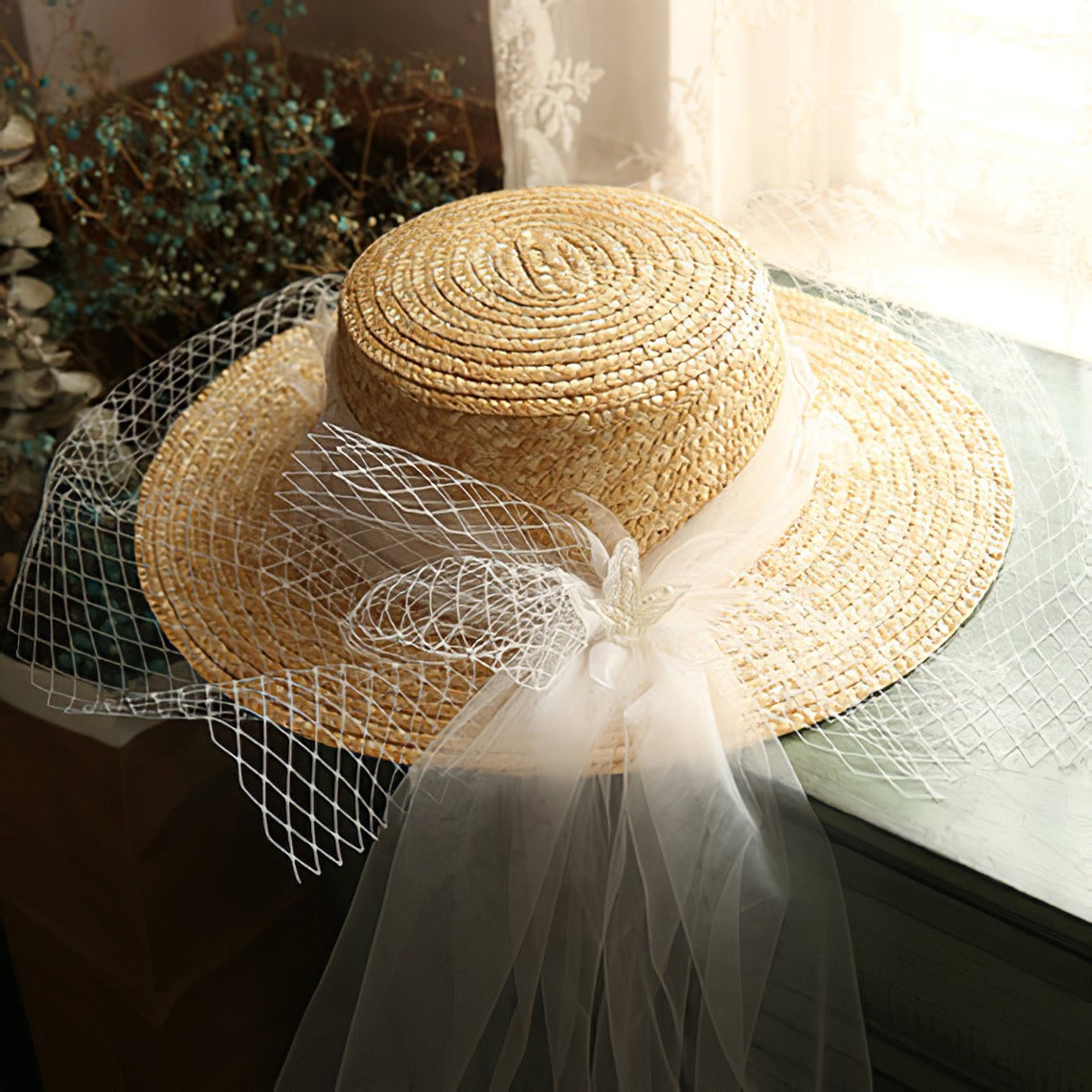 Wedding Bride Decorative Hat/Seaside Vacation | Etsy