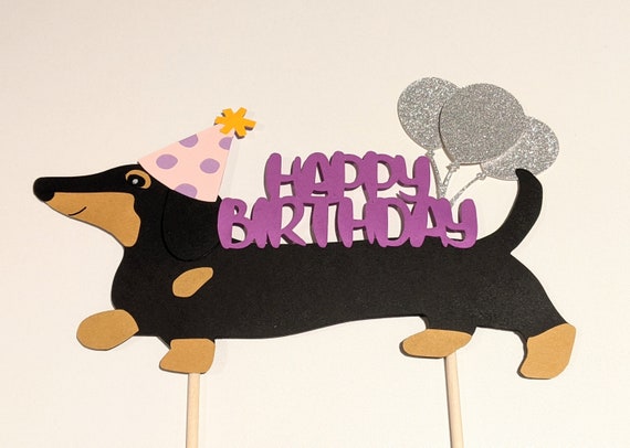 Dachshund cake topper uk hot sale