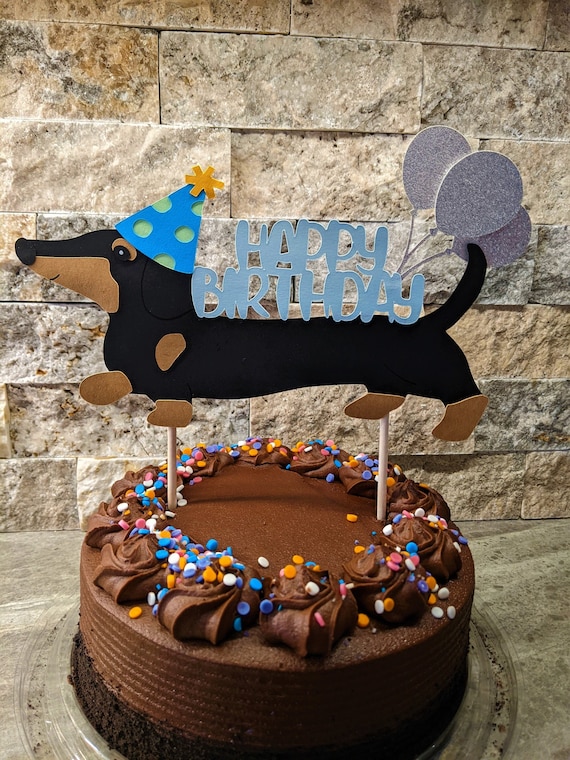 Buy Dachshund Cake Topper Dachshund Birthday Dachshund Party
