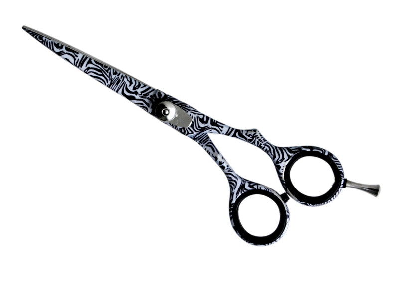 Black Zebra Professional Hairdressing Barber Scissors, Saloon Sc Black Zebra Professional Hairdressing Barber Scissors, Saloon Sc