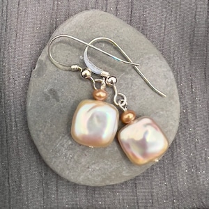 Square Pearl Earrings