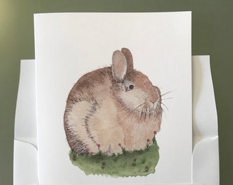 Bunny Rabbit Boxed Notecard Set, 4x5 1/2"