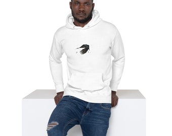 The Raven, Unisex Hoodie, designed with my original watercolor