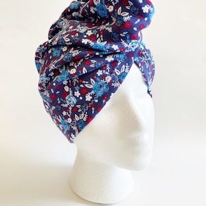 Floral Curly Hair Turban: Gentle T-Shirt Towel for Curl Styling