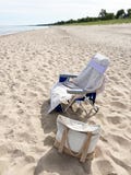 Beach Lounge Chair Towel Holder for Cruising and All Inclusive Resorts | Lilac Purple | Handmade in USA