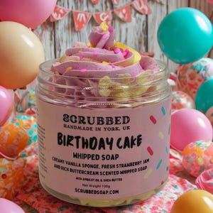 Birthday Cake Whipped Soap