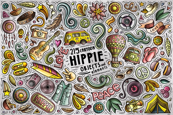 Musician , Hippie Drawing Cartoon Peace symbols, hippie