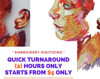 Custom Embroidery Digitizing Service: Logo, Image, Pattern