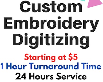 Custom Embroidery Digitizing, Logo Digitizing, Embroidery Digitizing Service, Image Digitizing Embroidery, Custom Digitize