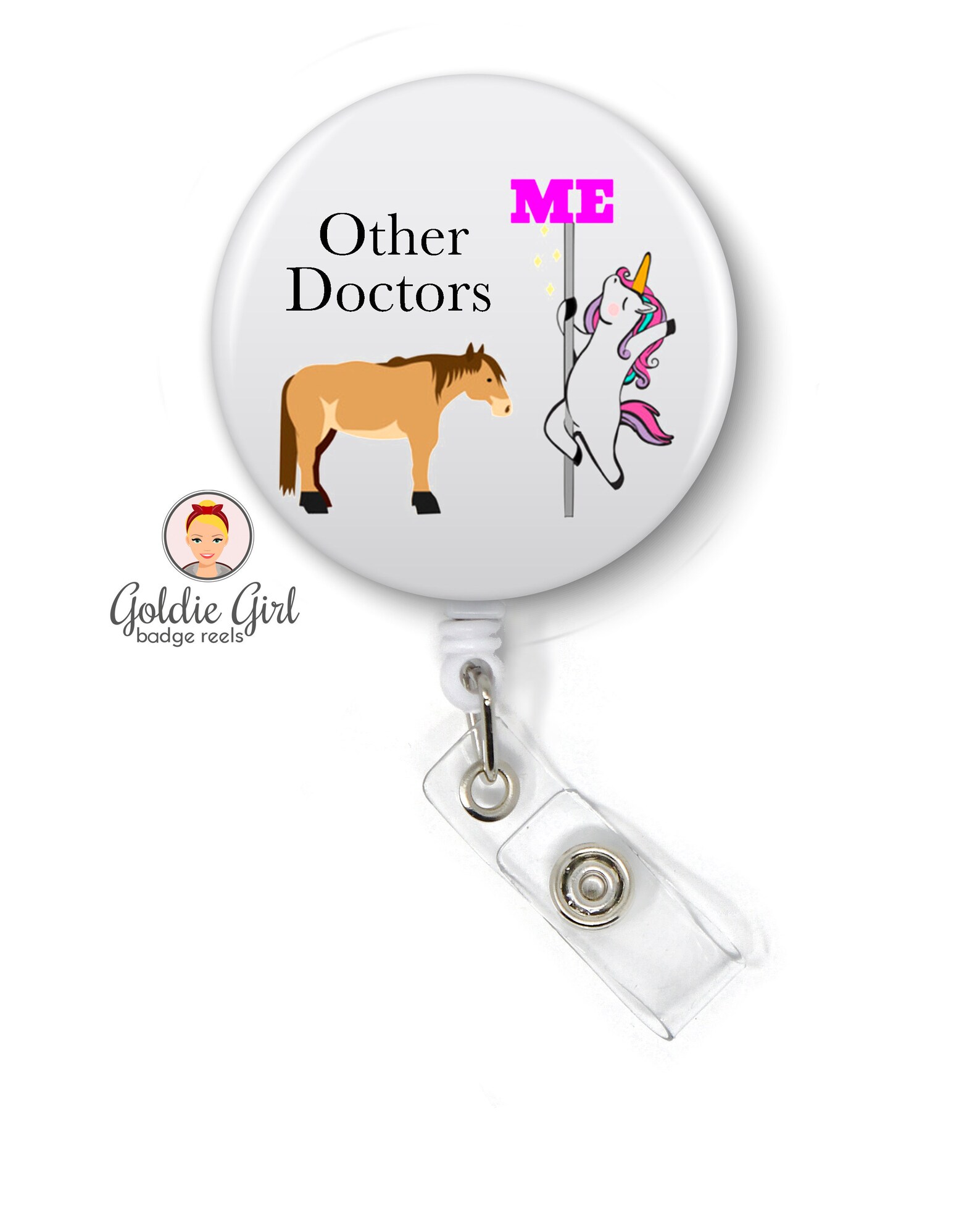 Funny Doctor Badge Reel Badge Reel Doctor Badge Reel Funny Etsy