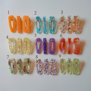 Resin barrette, aesthetic barrette, resin hair clip, kawaii hair clip, cute hair accesories, resin hair snap, herin hair clip, gift idea her