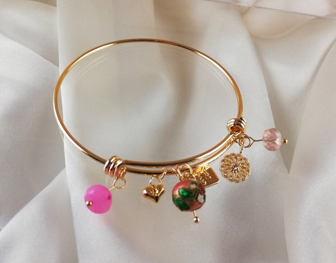 Yowivon Vergoldete Armbänder Frauen - Verstellbare Bolo Armreife, Tennis Perlen, Nickelfrei