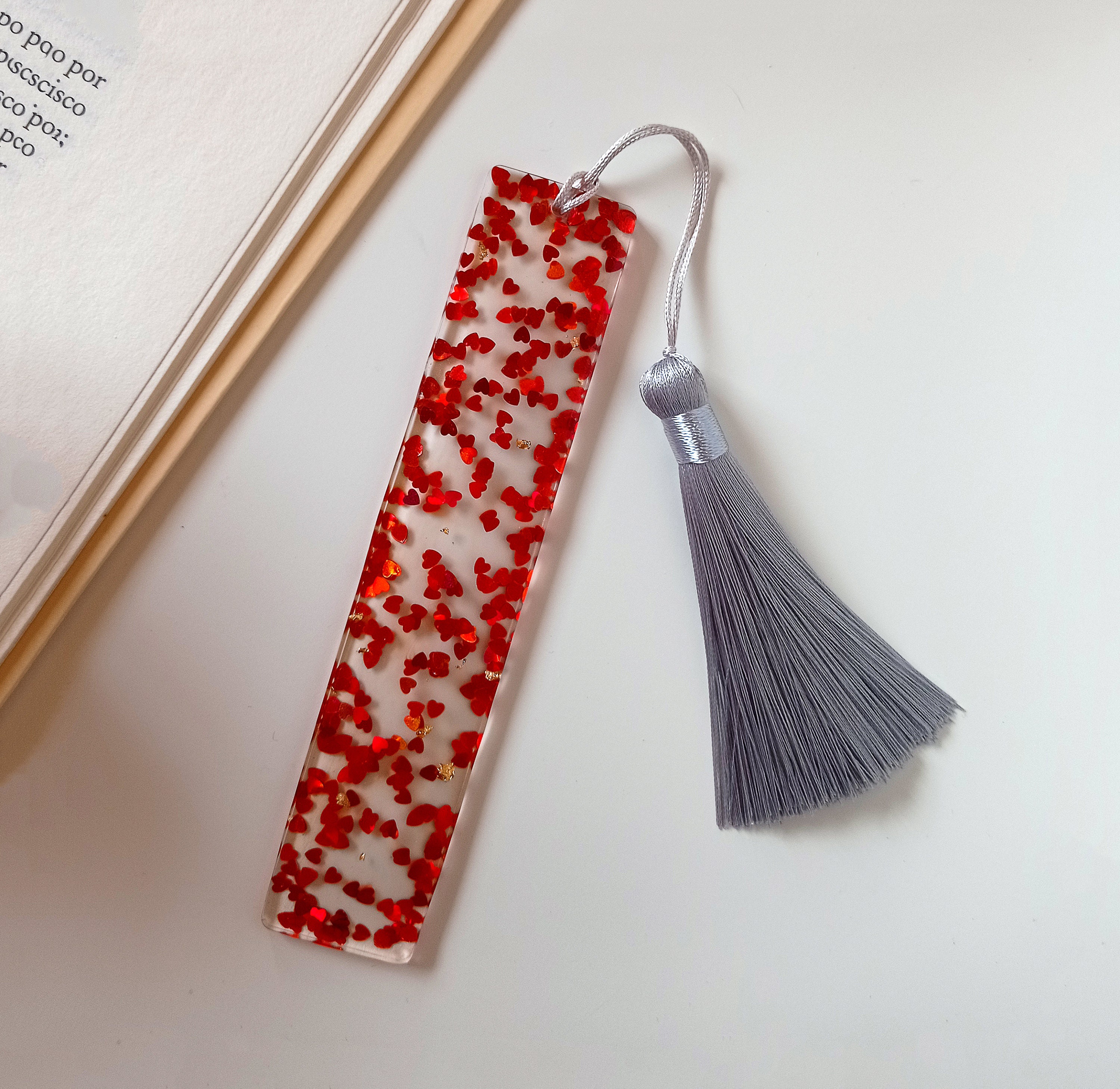WarmHut 2 marcadores elásticos hechos a mano con ágata de cristal,  marcapáginas para marcapáginas elásticas para regalo para amantes de los  libros