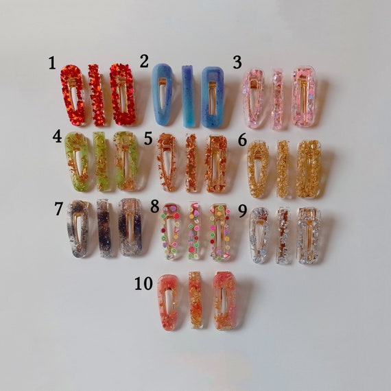 Resin Barrette, Aesthetic Barrette, Resin Hair Clip, Kawaii  display picture 1