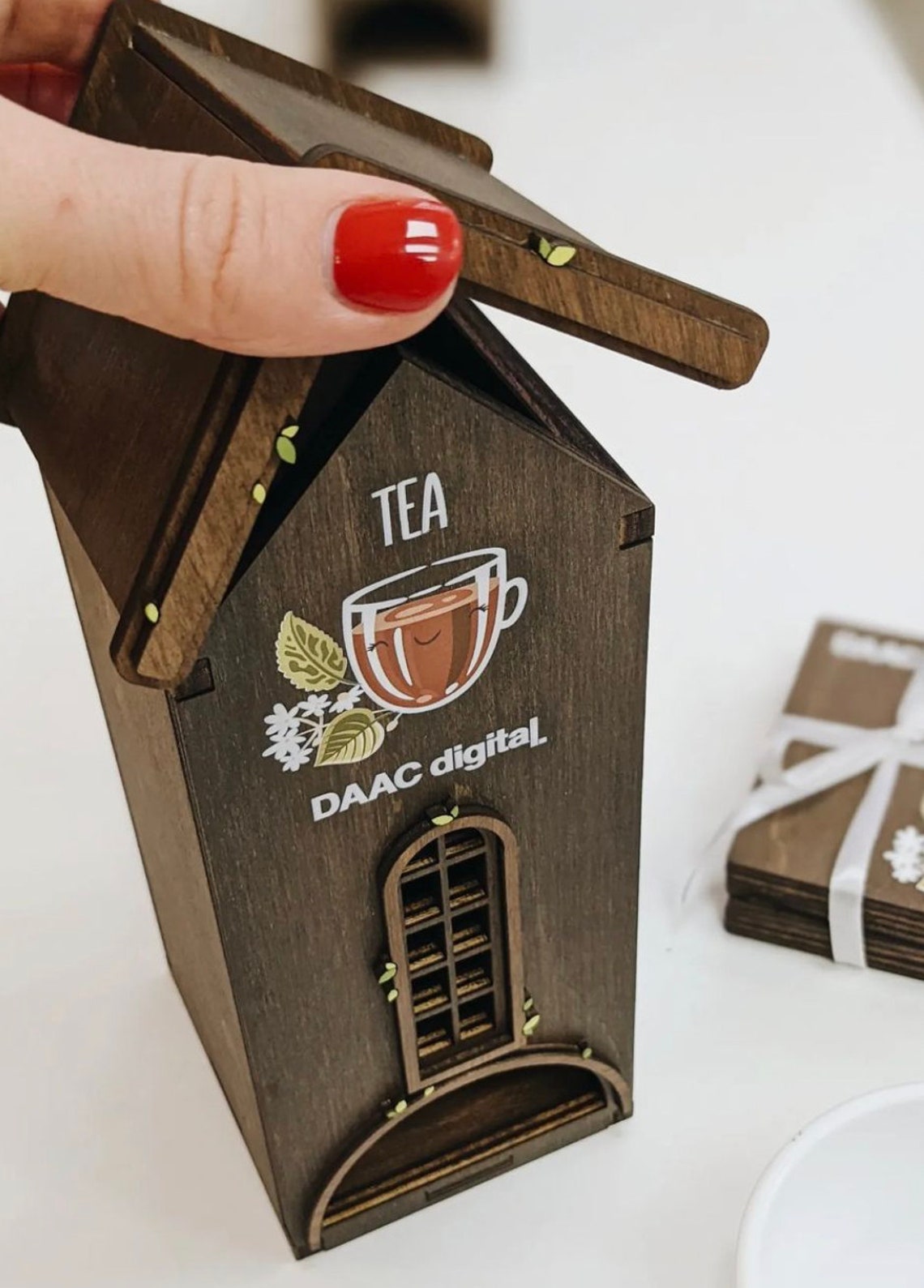 Miniature Tea Houses Merch Wood With the Tiny Teen Dreams Logo Engraved ...