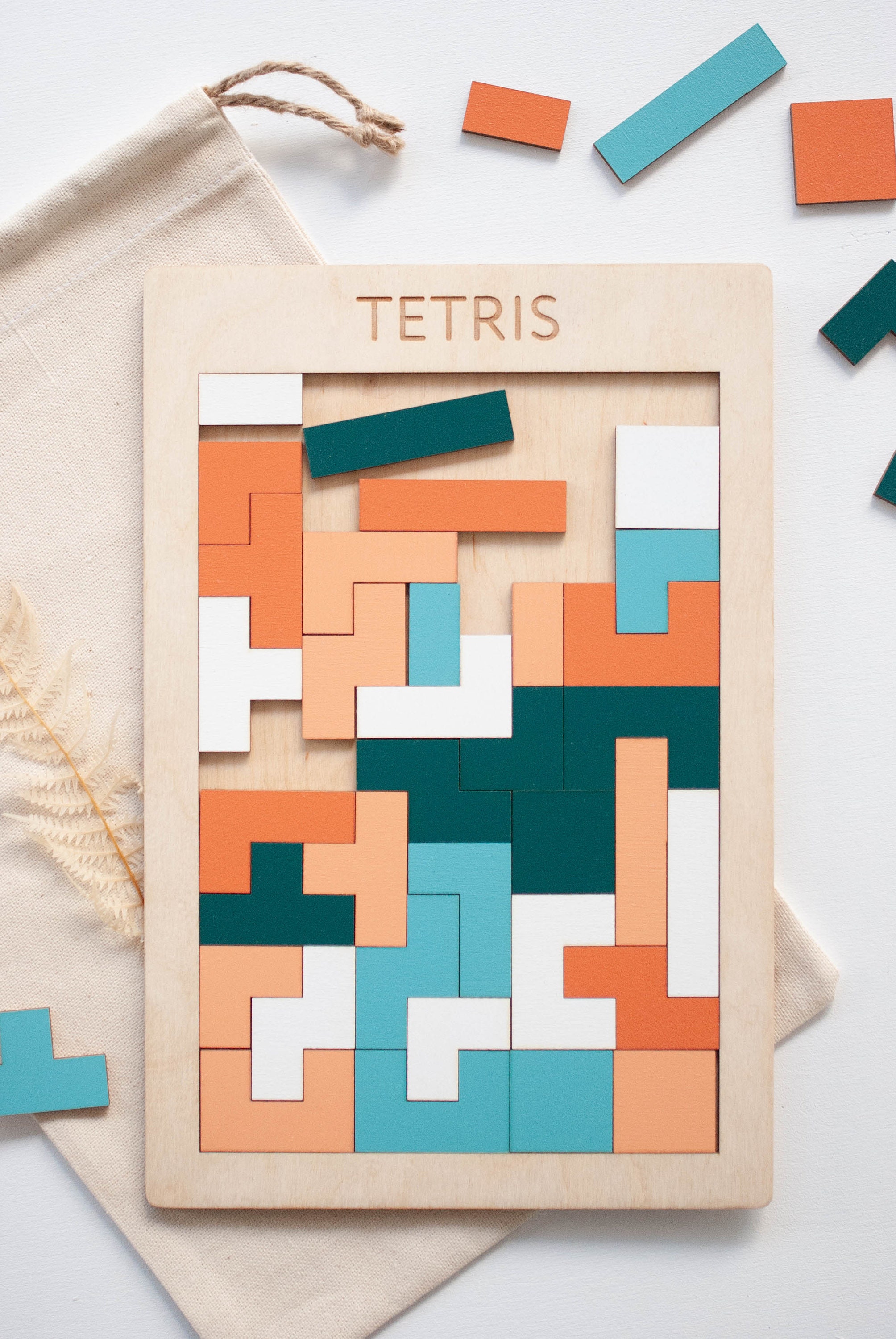 Tetris Board game Wooden puzzle Educational Toys School Etsy