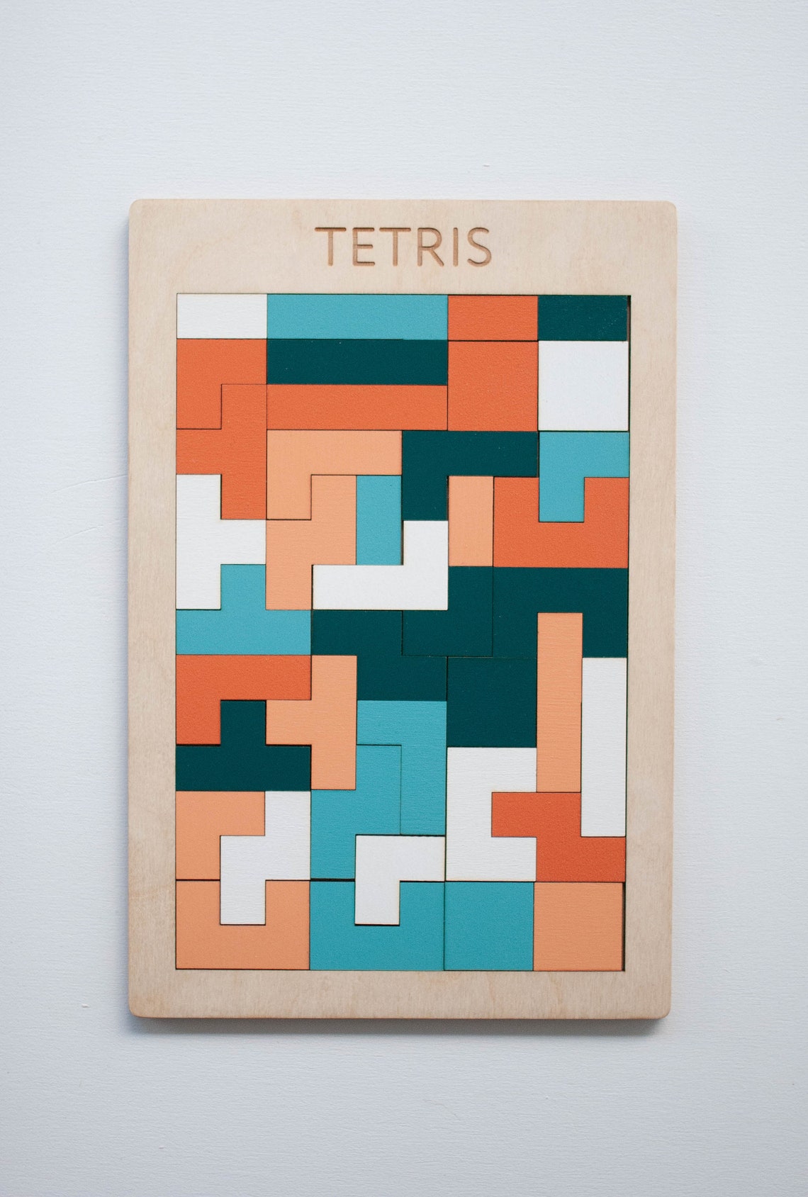 Tetris Board game Wooden puzzle Educational Toys School Etsy