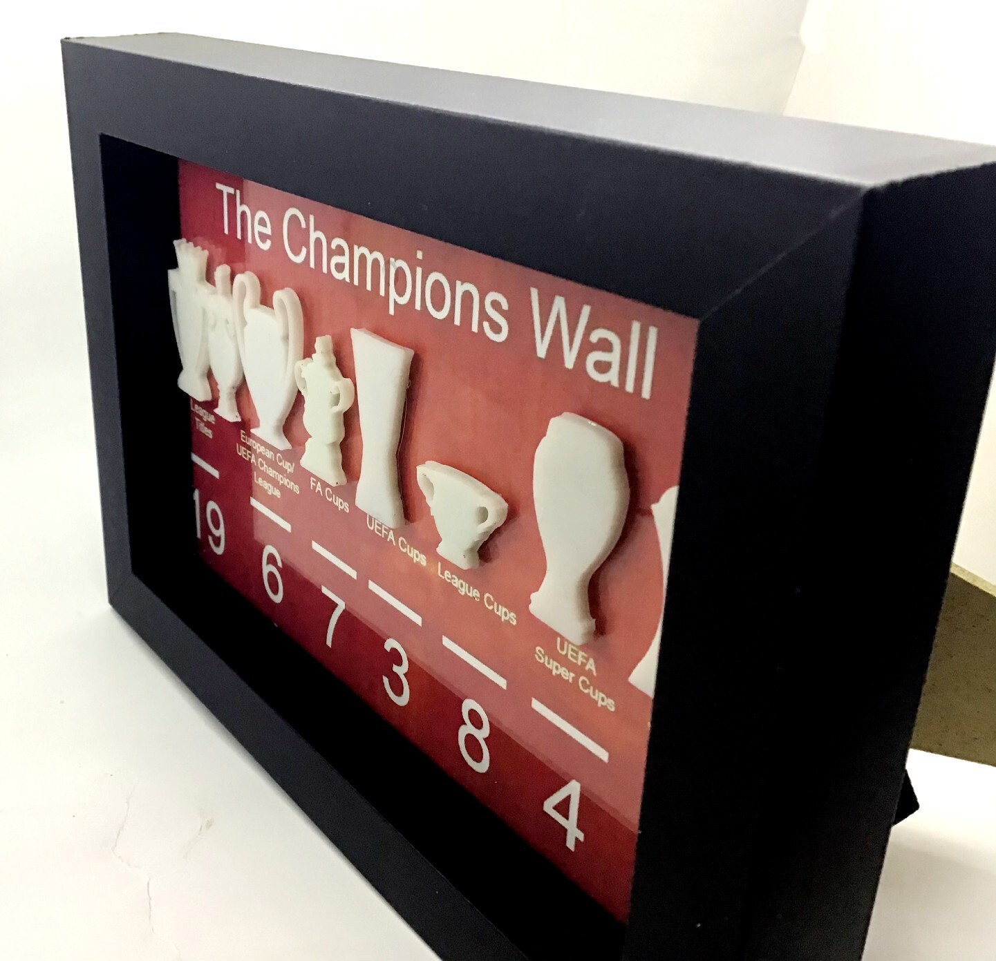 Liverpool FC Champions Wall Frame 3D Trophies Handmade Gift Etsy