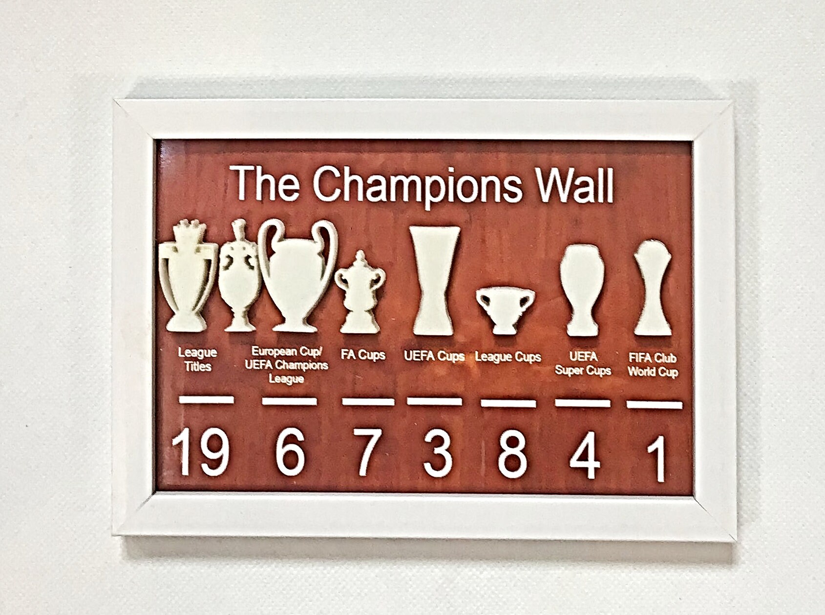 Liverpool FC Champions Wall Frame 3D Trophies Birthday Gift Etsy