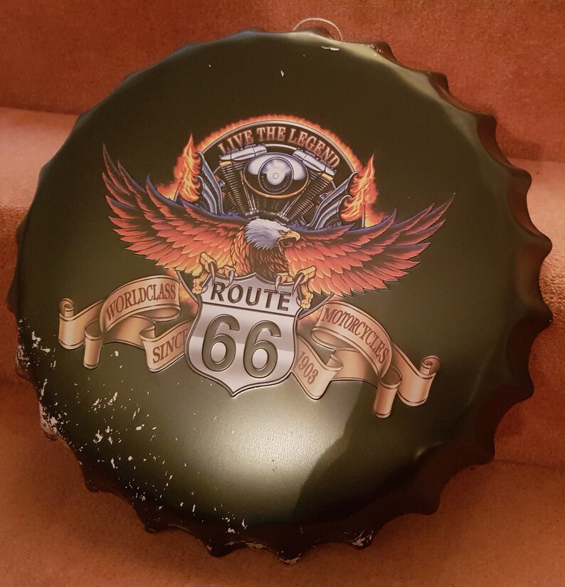 Wall Art Retro/vintage Metal Bottle Tops/caps Sign Bar Pub Etsy UK