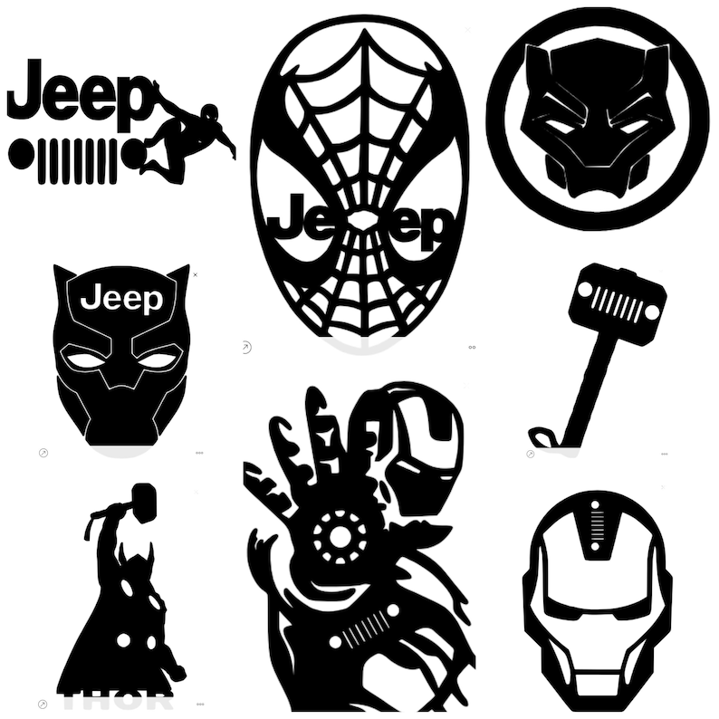 Marvel Themed Decals Part 2 Etsy