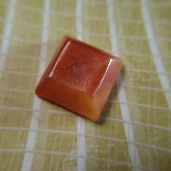 Handmade Resin DSA Profile Keycap, for Mechanical Keyboard, "Fire" Red, Orange, and Yellow