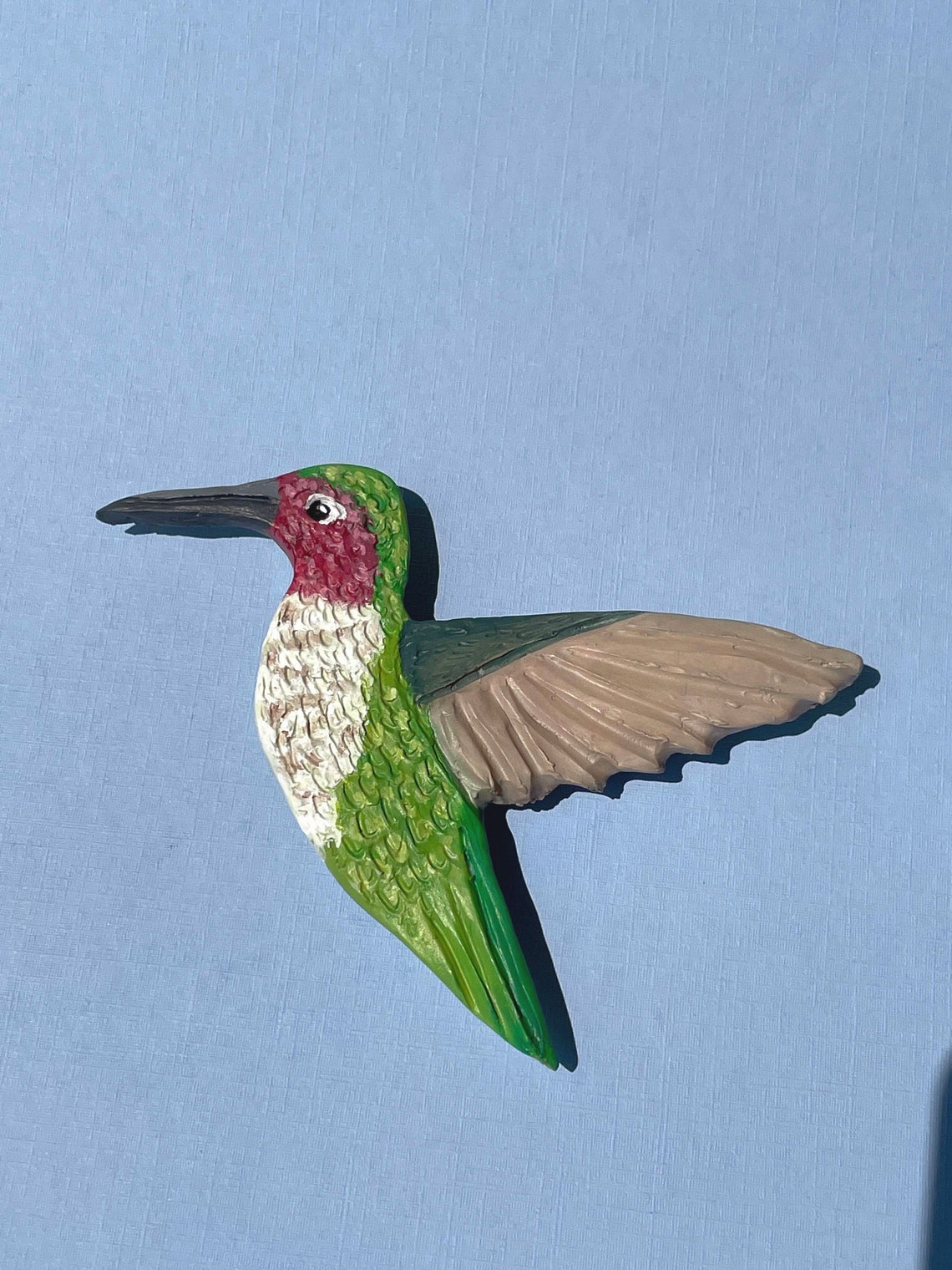 Hummingbird magnet / bird magnet / handmade polymer clay | Etsy