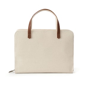 Canvas Bible Cover with Leather Accents by Bekah Rose | Zippered Purse Style image 3