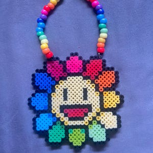 Flower Perler Necklace Kandi