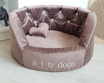 king bed with dog bed