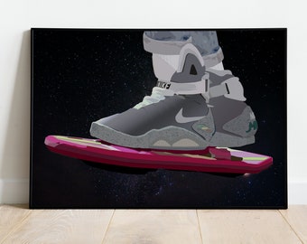 Nike Air Mag Poster Art Print Inspired by Back to the Future Ll