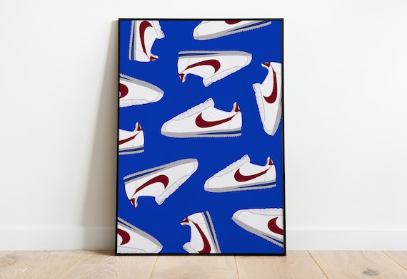 Buy Nike Cortez Forrest Gump Pop Art Print Poster Sneaker Online in -