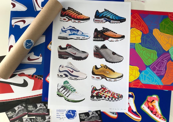 Gran cantidad de litro Competencia Nike TN History Poster 1998 2008 Art Poster Air Max Plus tn - Etsy España