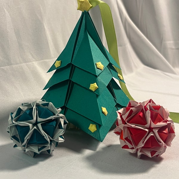 Origami Christmas Ornaments