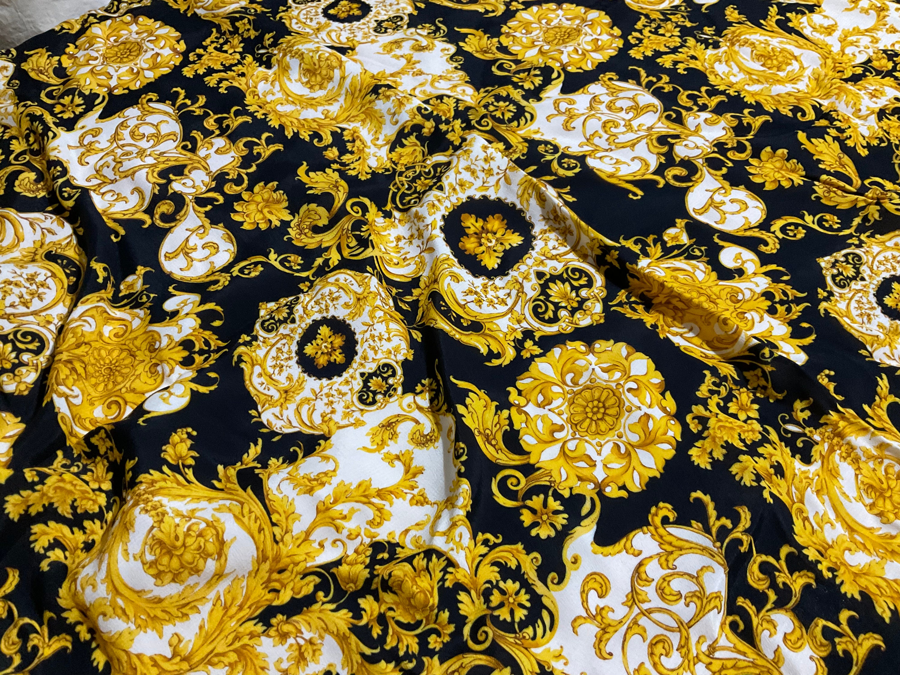 Italian Baroque Design Crepe Fabric,Last Piece.Price For Piece 155