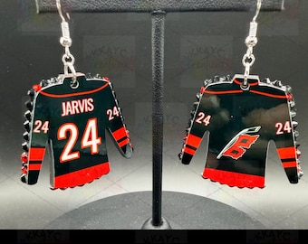 Carolina Hurricanes HOME Jersey Earrings