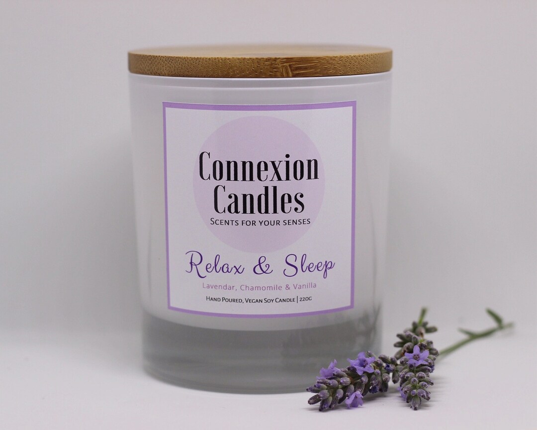 Relax & Sleep Soy Candle, Mental Wellbeing, Self Care Candle, Scented