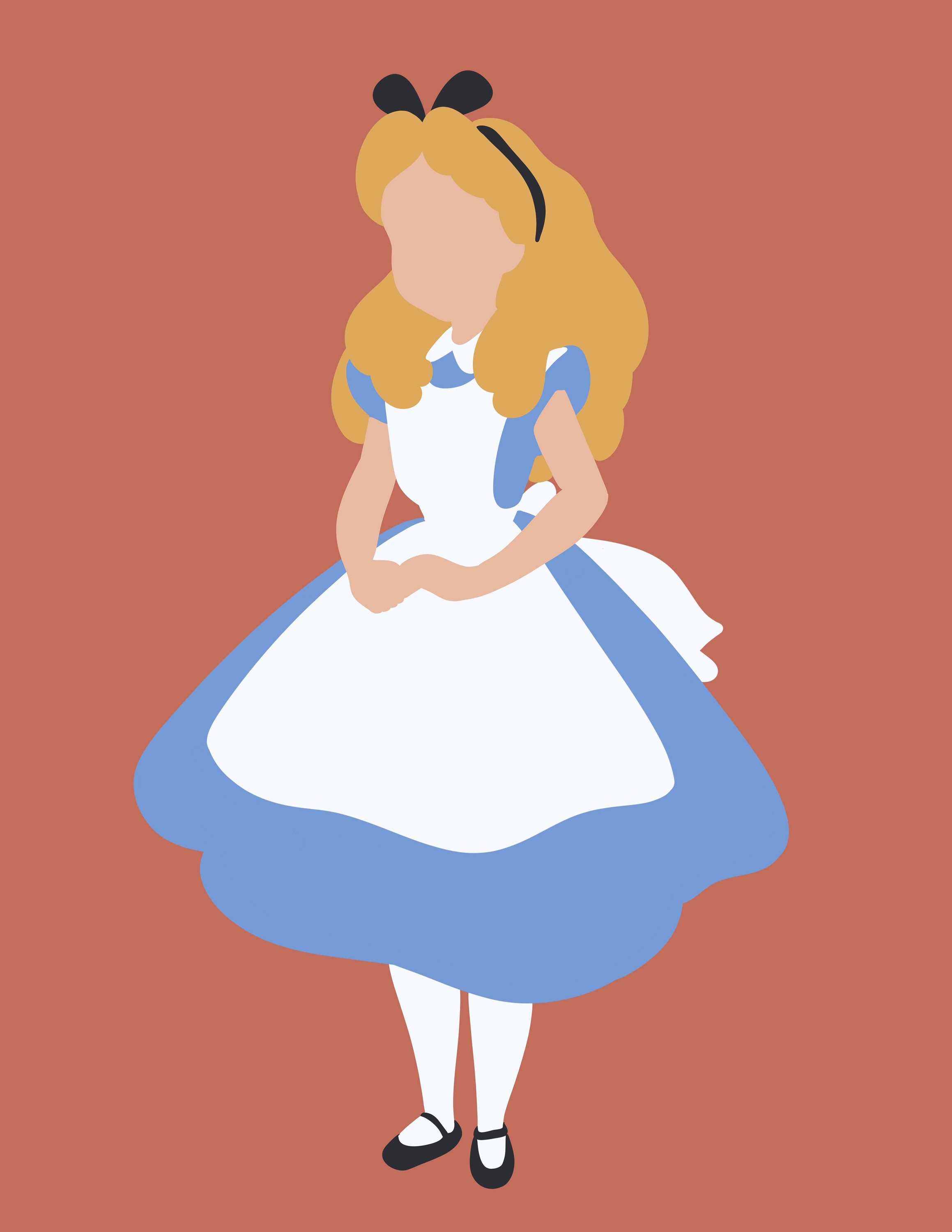 Alice in Wonderland Illustration - Etsy