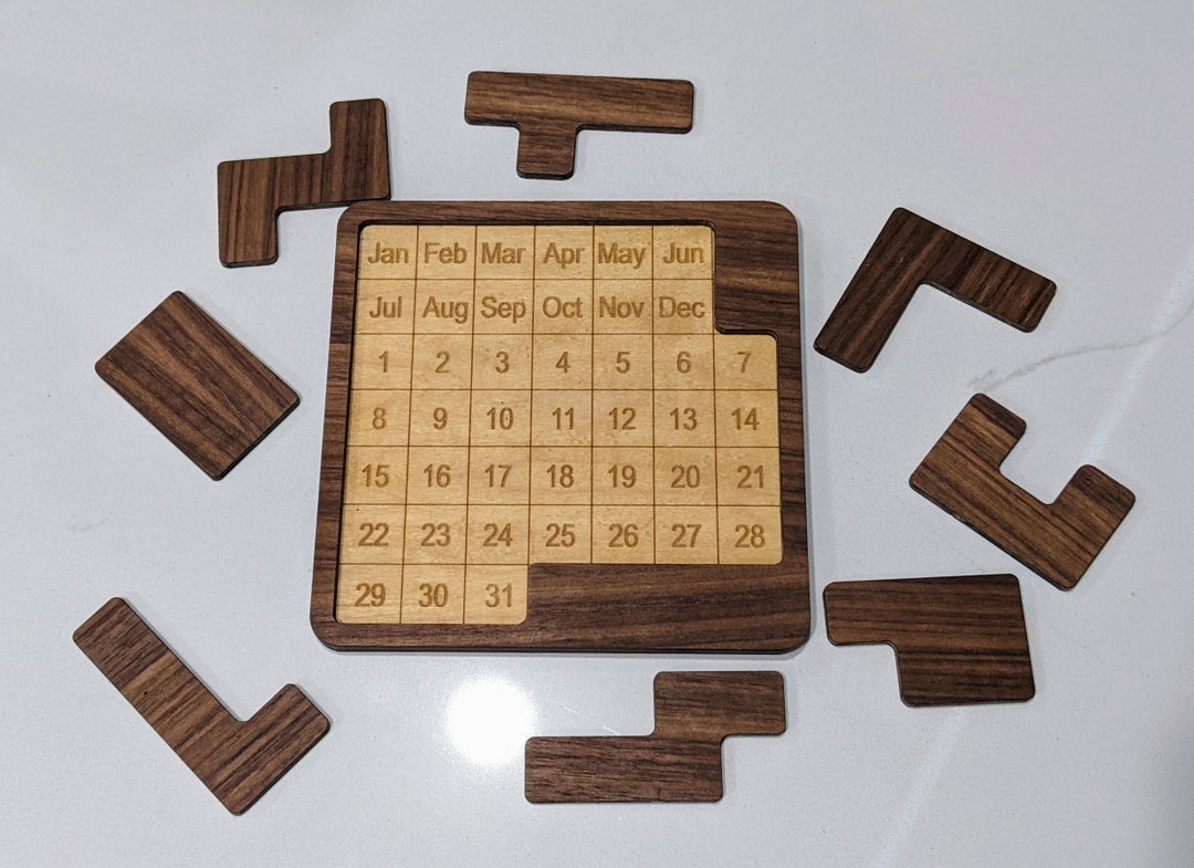 Daily Puzzle Calendar Etsy