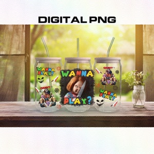 Horror film glass tumbler png, Libbey wrap png
