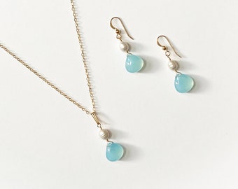 minimalist jewelry set, dainty necklace, dainty earrings, minimalist jewelry, layering necklace, handmade jewelry, bridesmaid gift