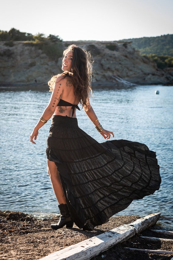 Ibiza Skirt Boho Chic Skirt Short Skirt Long Skirt Boho Outfit Festival Skirt Etsy Ireland