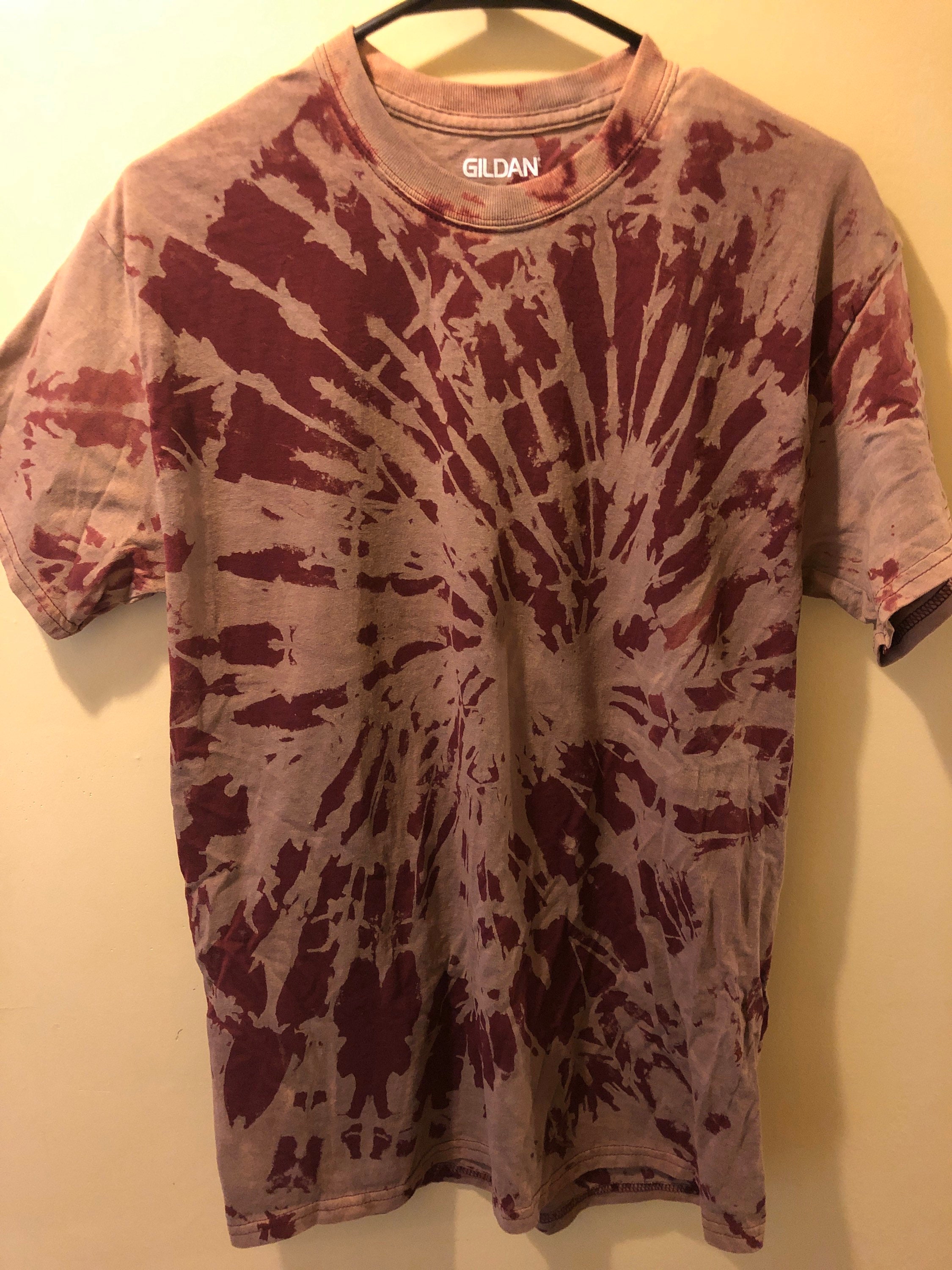 Maroon Tie Dye Etsy
