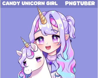 Süßes Einhorn - Anime Charakter (4 Facetten)