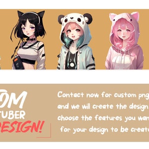 PNGTuber personalizzato / PNGTUBER pronto all&#39;uso / Commissione personalizzata / Giocatori e streamer su Twitch / Discord / Youtube / TikTok /