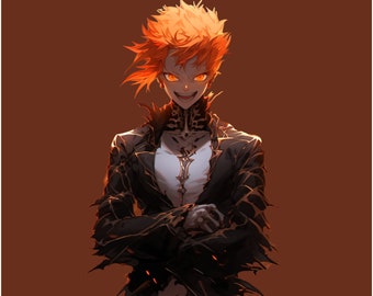 Vogelscheuche Junge PNGTuber: Gothic Horror Anime Profilbild