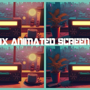 Écrans de flux ANIMÉ Lofi Jammer/Chill Vibes/Écrans Twitch/Animé Commençant bientôt/Fin du flux/Démarrant bientôt/Hors ligne/Superposition d&#39;écran