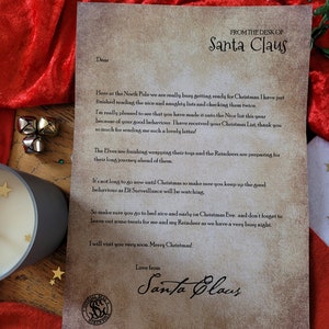 Cartas Oficiales Personalizadas de Papá Noel
